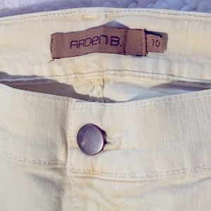 Cream denim Arden B bootcut jeans